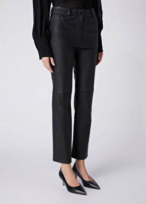 Beymen Club Siyah Skinny Deri Pantolon - 3