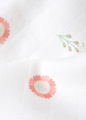 Casadora Baby Loulou Organic Cotton Welt Double Sided Baby Girl Muslin Blanket - 6