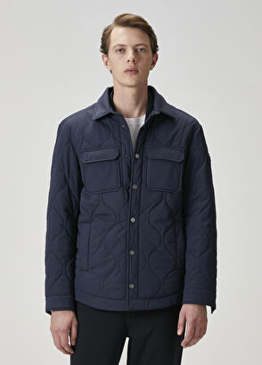 Beymen Club Dark Navy Blue Quilted Outer Shirt - 3