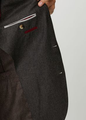 Brunello Cucinelli Brown Wool Coat - 8