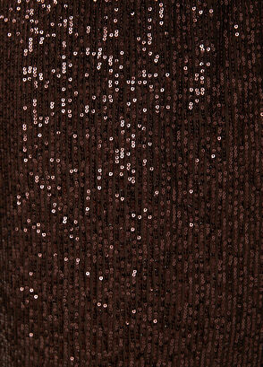 Beymen Club Kahverengi Pullu Midi Abiye Etek - 6