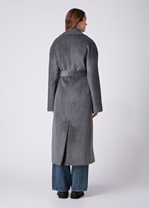 Beymen Club Dark Grey Double-Breasted Coat - 6