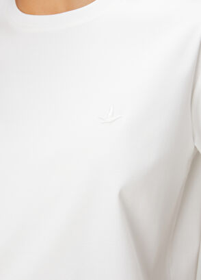 Beymen Club Kırık Beyaz Basic T-shirt - 6