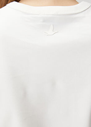 Beymen Club Kırık Beyaz Basic T-shirt - 6