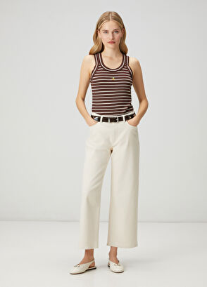 Beymen Club Kahverengi Çizgili Atlet - 3