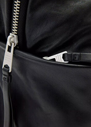 Finn Siyah Erkek Deri Sırt Çantası - Görsel 6