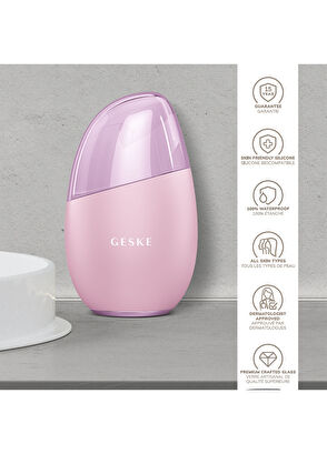 Geske Cool & Warm Face Massager Pembe Soğutma ve Isıtmalı Yüz Masaj Aleti  - 7
