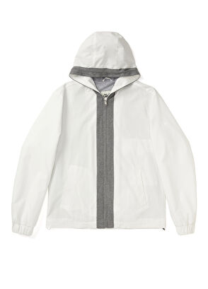 Beymen Club Beyaz Kapüşonlu Mont - 8