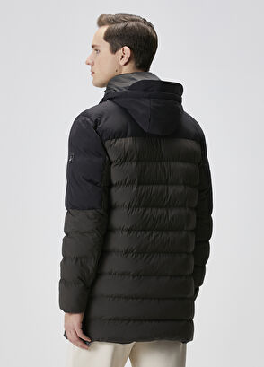 Beymen Club Black Khaki Hooded Puff Coat - 5