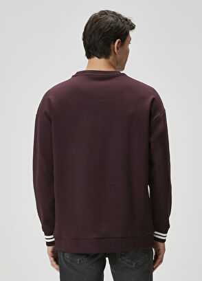 Beymen Club Bordo Logo Baskılı Sweatshirt - 5