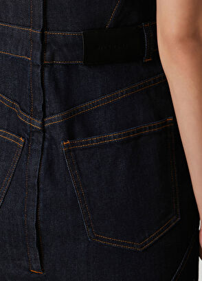 Givenchy Dark Blue Midi Denim Dress - 6