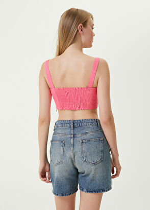 Beymen Club Pink Jacquard Bustier - 6