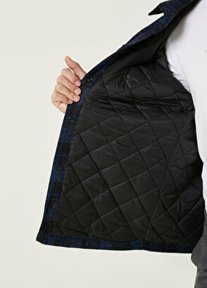 Beymen Club Siyah Ekose Desenli Flanel Örme Dış Gömlek - 8