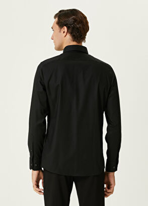 Custom Fit Black Non-Iron Shirt Beymen Club Custom Fit Black Non-Iron Shirt - 5