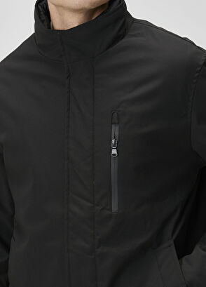 Siyah Uzun Mont - Görsel 6