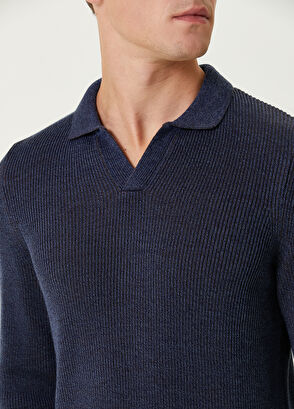 Beymen Club Indigo Polo Sweater - 6