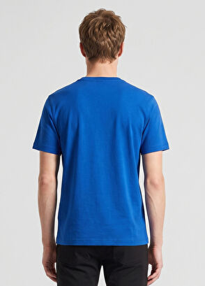 Beymen Club Relaxed Fit Saks Basic T-shirt - 4