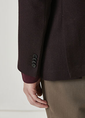 Beymen Club Plum Wool Cachet Jacket - 7