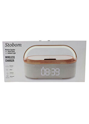 Stobom Krem Beyaz Taşınabilir Bluetooth Hoparlör  - 7