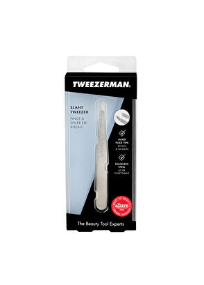 Tweezerman Silver Steel Tweezers with Curved Tips - 7