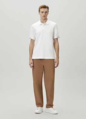 Beymen Club Beyaz Slim Fit Nakış Detaylı Pike Polo T-shirt - 3