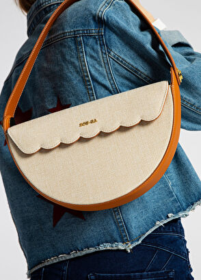 SOU-BA Pina Beige Shoulder Bag - 6