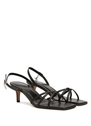 Beymen Club Black Women's Leather Sandals - 3