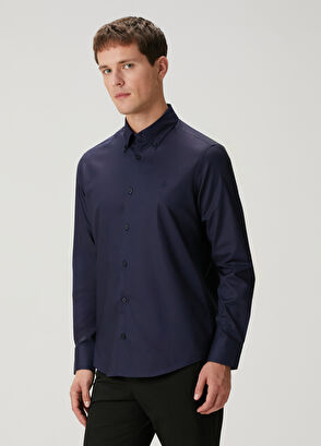 Beymen Club Comfort Fit Lacivert Gömlek - 3