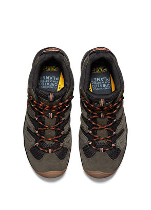 Keen Headout Black Olive Fossil Orange Waterproof Men's Hiking Boots - 4