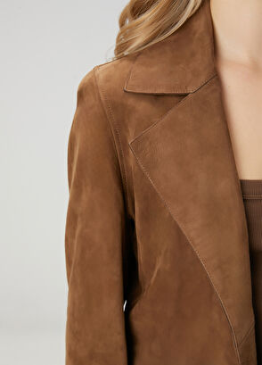 Beymen Club Kahverengi Süet Ceket - 6