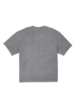 Beymen Club Antrasit Antik Parça Boya Logolu Oversize T-shirt - 8