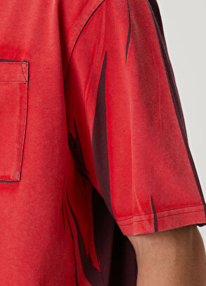 McQueen Kırmızı Colorblocked Detaylı T-shirt - 6