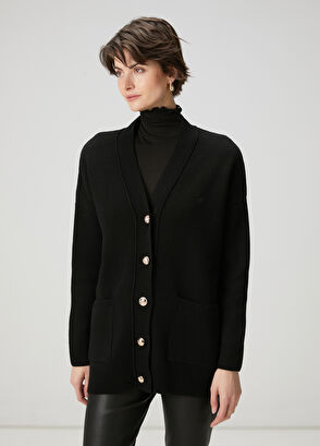 Beymen Club Black Wool Cardigan - 4