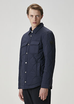 Beymen Club Dark Navy Blue Quilted Outer Shirt - 4