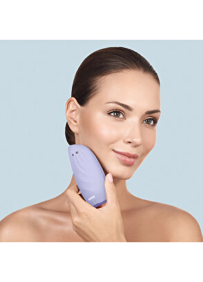 Geske Sonic Thermo Mor 8'i 1 Arada Yüz Temizleme Fırçası ve Yüz Gerdirici Cilt Temizleme Cihazı   - 4