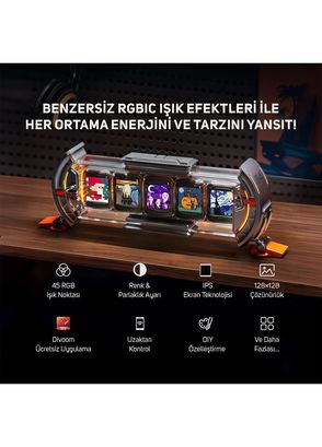 Divoom Ditoo Pro Siyah Bluetooth Hoparlör ve Times Gate Dijital Led Ekran Seti - 8