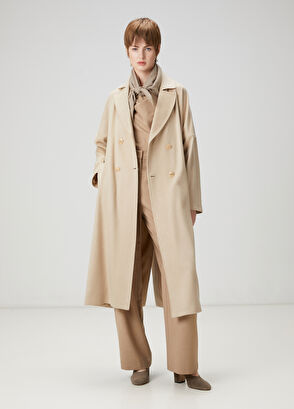 Beymen Club Bej Kruvaze Palto - 4