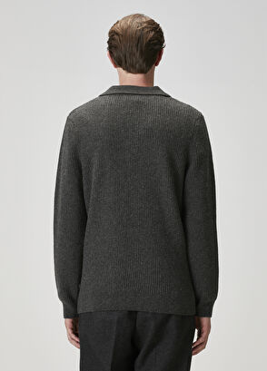 Beymen Club Grey Melange Cashmere Blend Sweater - 5