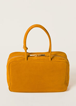 Miu Miu Kahverengi Süet Beau Kadın El Çantası - 4