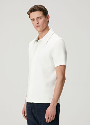 Beymen Club Comfort Fit White Polo Dobby T-Shirt - 4