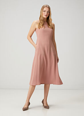 Beymen Club Dusty Rose Midi Dress - 3