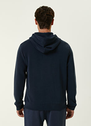 Beymen Club Lacivert Kapüşonlu Piksel Kaz Nakışlı Sweatshirt - 4