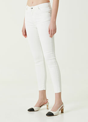 Beymen Club Kırık Beyaz Kaplamalı Skinny Jean Pantolon - 3