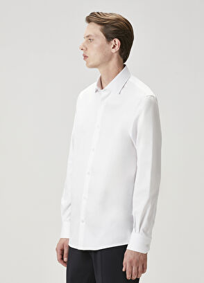 Beymen Club Custom Fit White Non-Iron Shirt - 5