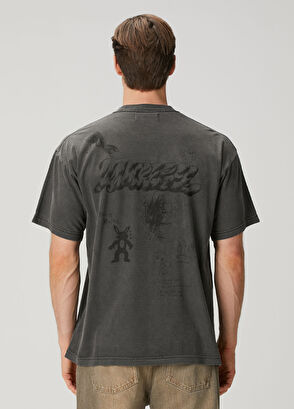 Domrebel Big Kiss Black Teddy Bear Printed T-Shirt - 4