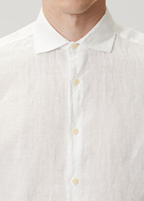 MC2 (Saint Barth) Pamplona Off-White Linen Shirt - 6