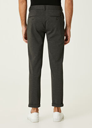 Beymen Club Anthracite Diagonal Patterned Chino Pants - 3