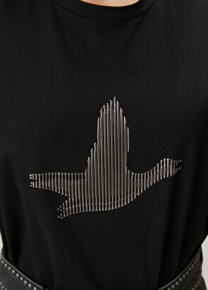 Beymen Club Siyah Çizgili Logolu T-shirt - 6