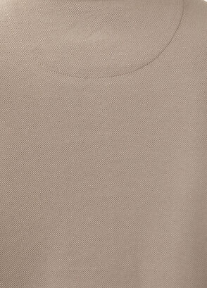 Beymen Club Mink Ecru Polo Zippered T-Shirt - 6