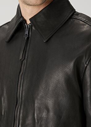 AllSaints Garrison Black Leather Jacket - 5